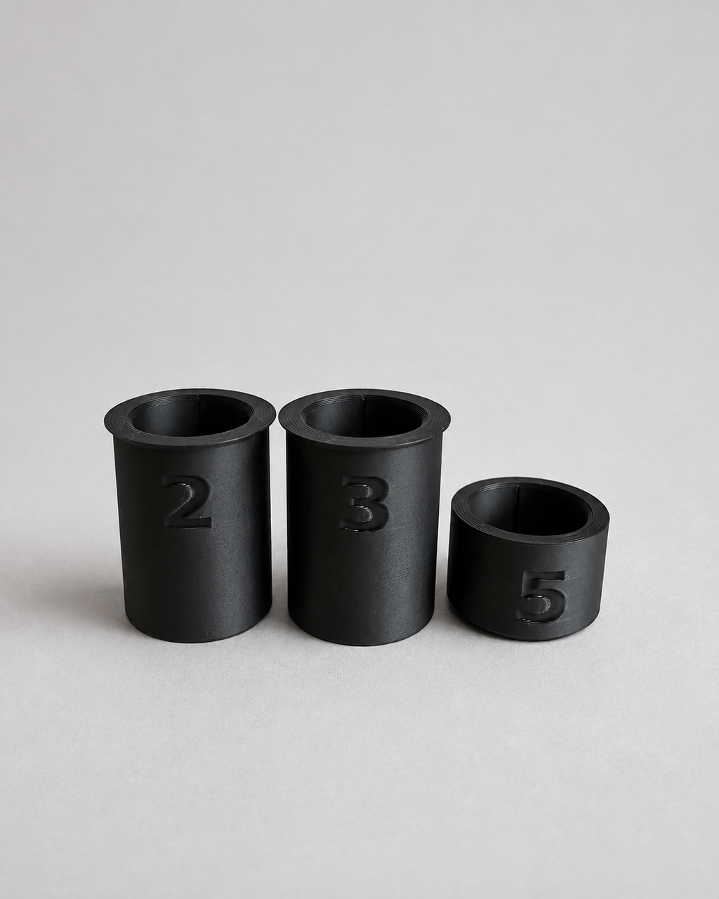 2 mL, 3 mL, and 5 mL removable vial sleeve sizes